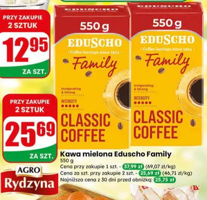 Kawa mielona Eduscho Family Classic Coffee promocja w Dino