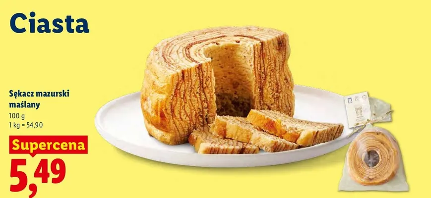 Sękacz mazurski maślany promocja w Lidl
