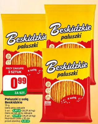 Paluszki z solą promocja w Dino