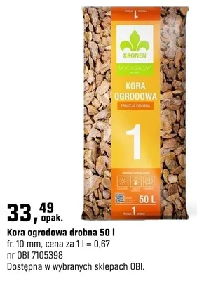 Kora ogrodowa drobna 50l promocja w OBI