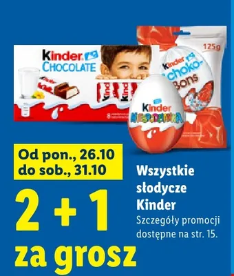 Czekolada Kinder Chocolate promocja w Lidl