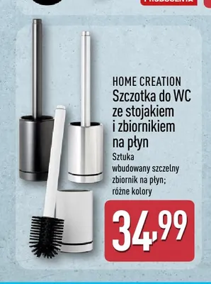 Szczotka do Wc ze stojakiem i zbiornikiem na płyn Home Creation promocja w Aldi