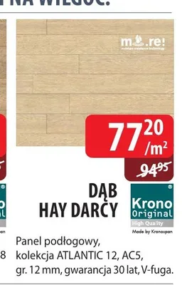Panel podłogowy Krono Original Dąb Hay Darcy promocja w Dobre Dla Domu