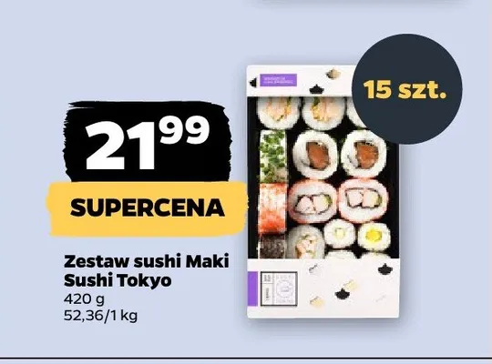 Zestaw sushi Maki Sushi Tokyo 15-pak promocja w Netto
