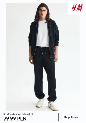 Spodnie dresowe Relaxed Fit H&M promocja w H&M