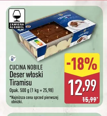 Deser włoski Tiramisu Cucina Nobile promocja w Aldi