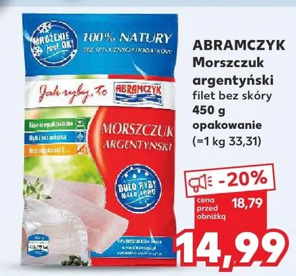 Morszczuk argentyński filet bez skóry promocja w Kaufland