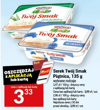 Serek Twój Smak Piątnica promocja w Twój Market