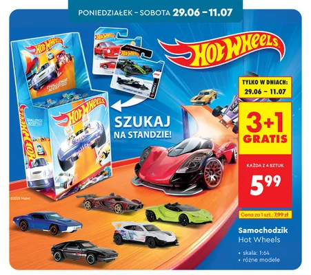 Samochodzik Hot Wheels promocja w Biedronka