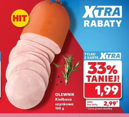 Kiełbasa szynkowa Olewnik promocja w Kaufland