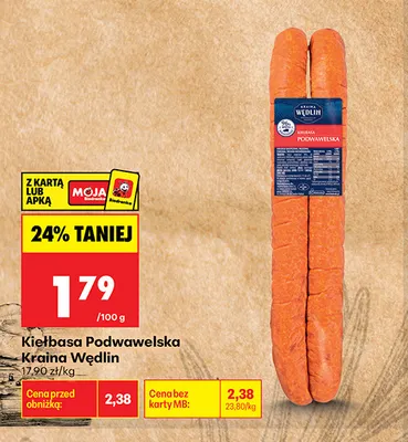 Kiełbasa podwawelska promocja w Biedronka