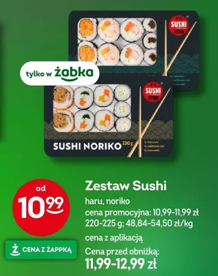 Zestaw sushi noriko promocja w Żabka