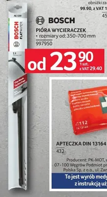 Wycieraczka lód BOSCH WODA WYCIERACZEK promocja w Selgros