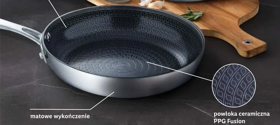 Patelnia ze stali nierdzewnej MASTERPRO SIGMA Plus 28cm promocja w Lidl
