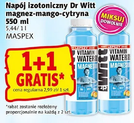 Napój izotoniczny Dr Witt magnez-mango-cytryna promocja w Prim Market