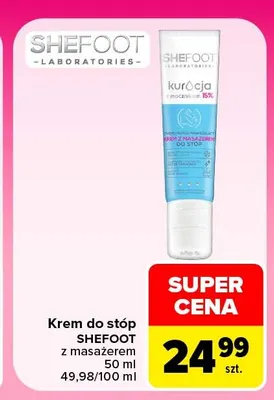 Krem do stóp SheFoot z masażerem promocja w Carrefour