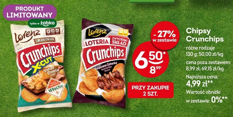 Chipsy Crunchips X-Cut Italian Cheese promocja w Żabka