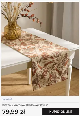 Bieżnik żakardowy Helcho 42x180 cm promocja w home&you