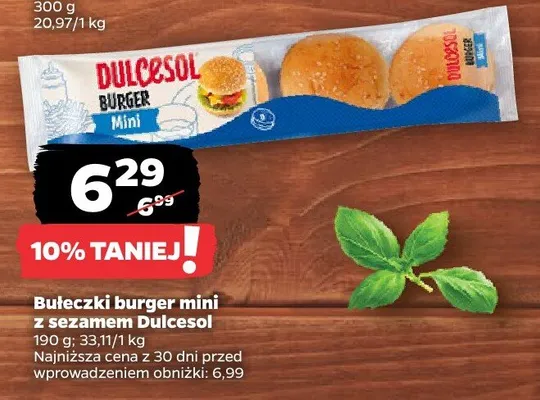 Bułeczki burger mini z sezamem promocja w Netto