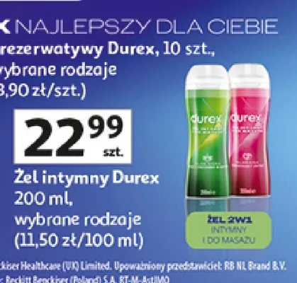 Żel intymny Durex promocja w Auchan