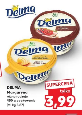Margaryna z dodatkiem masła Delma promocja w Kaufland