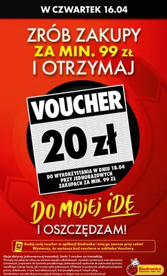 Od czwartku, Z ladą tradycyjną, strona 1 promocja w Biedronka