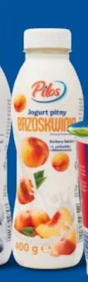 Jogurt pitny brzoskwinia Pilos promocja w Lidl
