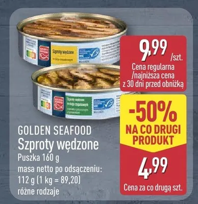 Szproty wędzone promocja w Aldi