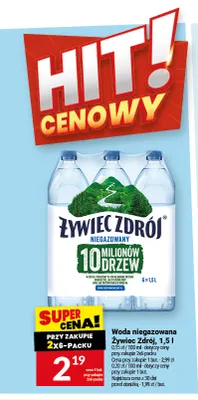 Woda niegazowana Żywiec Zdrój promocja w Twój Market