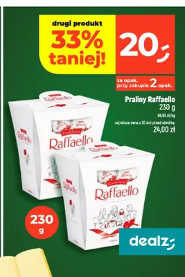Praliny Raffaello promocja w Dealz