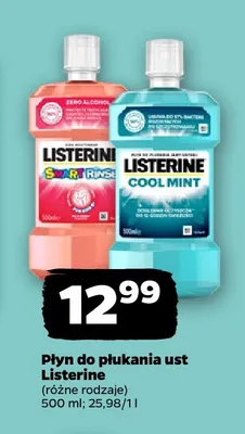 Płyn do płukania ust Listerine Cool Mint promocja w Netto