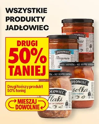 Wszystkie produkty Jadłowiec DRUGI -50% promocja w Biedronka