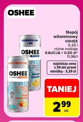 Napój witaminowy Oshee promocja w Carrefour