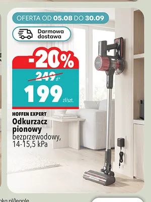 Odkurzacz pionowy bezprzewodowy Hoffen Expert promocja w Biedronka