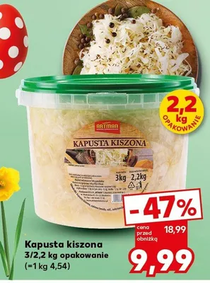 Kapusta kiszona promocja w Kaufland
