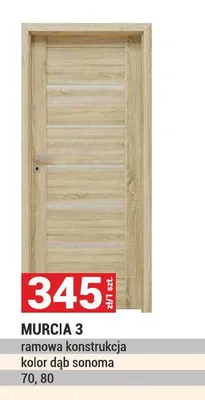 Drzwi ramowe Murcia 3 dąb sonoma promocja w Merkury Market