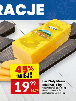 Ser Złoty Mazur Mlekpol promocja w Twój Market
