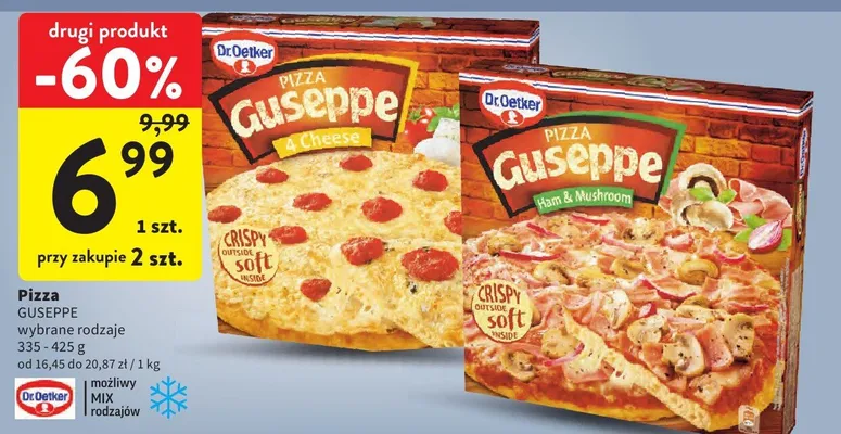 Pizza Guseppe wybrane rodzaje promocja w Intermarche