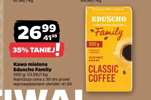 Kawa mielona Eduscho Family promocja w Netto