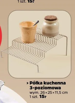 Półka kuchenna 3-poziomowa promocja w Netto