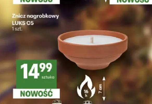 Znicz nagrobkowy Luks C5 promocja w Delikatesy Centrum