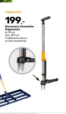 Wyrywacz chwastów Fiskars Ergonomic promocja w Bricomarche