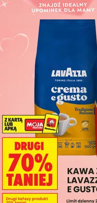 Kawa ziarnista Lavazza Crema e Gusto Tradizione Italiana promocja w Biedronka