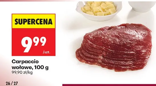 Carpaccio wołowe promocja w Biedronka