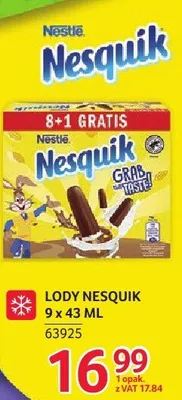 Lody Nesquik promocja w Selgros