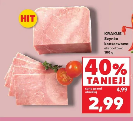 Szynka konserwowa eksportowa Krakus promocja w Kaufland