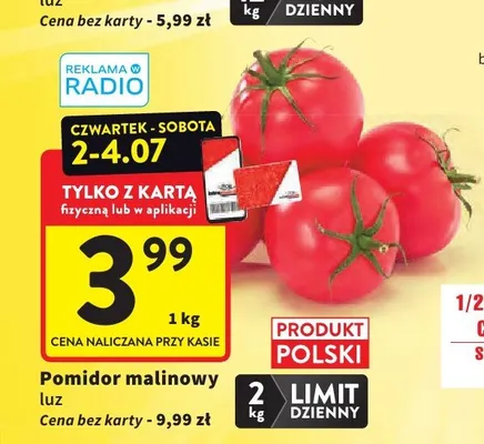 Pomidor malinowy luz promocja w Intermarche