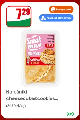 Naleśniki w stylu cheesecake & cookies Smak Mak promocja w Dino