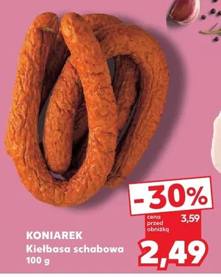 Kiełbasa schabowa Koniarek promocja w Kaufland