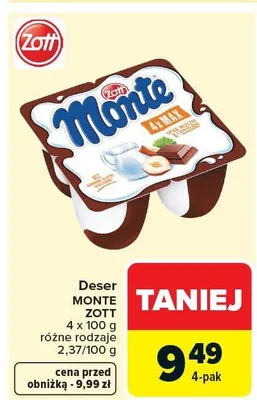 Deser Monte Mini promocja w Carrefour